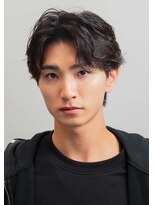 メンズヘアムニ 恵比寿(Men’s hair MUNi)&nbsp;メンズ黒髪ナチュラルパーマセンターパート