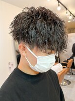 エルマーク 四条烏丸(L-MARK)&nbsp;ツイストスパイラル/スパイラルパーマ/メンズ/マッシュ/眉毛