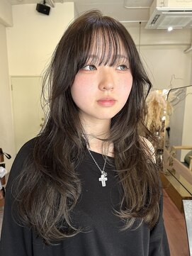 デイリリーバイアメリア 川西店(daylily by Ameria) ロングレイヤー/オリーブグレージュ/オリーブカラー
