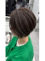 アッシュ 洋光台店(Ash)&nbsp;脱白髪染めハイライト アッシュオリーブ