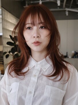テクネ 天神大名(techne) 天神大名レイヤーカット大人レイヤーくびれヘアロング今泉