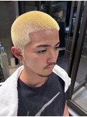 blond buzz cut 〈吉祥寺〉〈バーバー〉