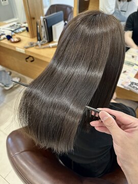 サラビューティーサイト 九大学研都市店(SARA Beauty Sight) まとまる艶髪　髪質改善ケアカラー