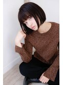 【Lolonois梅田】ツヤ感ショートボブ(藤岡なおき)