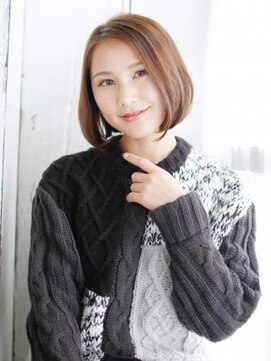 ヘアメイク ナル(hair make nalu) 切りっぱなしのカジュアルボブ