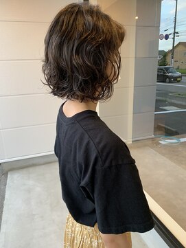 ナンバー(number+) 20代30代40代大人可愛い波ウェーブパーマナチュラル肩ライン
