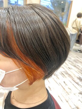 ラテ アトリエ(latte atelier) 【latte atelier】インナーカラー☆オレンジ