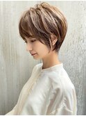 前下がり/絶壁解消/ひし形/大人ショートボブ/30代/40代★西★