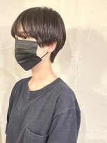 くびれヘア/アプリコットオレンジ/ハイライトカラー/レイヤー