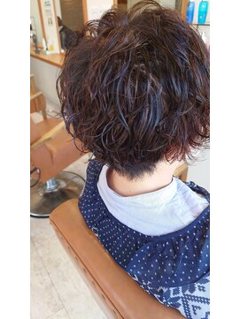 リアン 大森店(Rian) ふんわりパーマ×40代ショートヘア