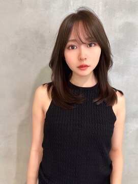 ロンドローズ 名古屋(Lond damaskRose) リフトレイヤー センターパート ブリーチ縮毛矯正 ヨジャドル6