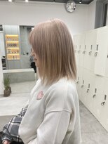 ヘアサロン ドット トウキョウ カラー 町田店(hair salon dot. tokyo color) 黒髪/グレーベージュ/レイヤーロング/前髪パーマ/ウルフ/町田