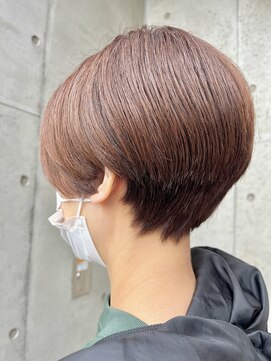 オーガニック ライフ 若葉 鶴ヶ島(organic+life) 20代30代大人可愛い小顔ショートボブ前下がりショートハイライト