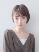 丸みシルエットがかわいい王道ショート