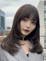 ディーバ 池袋東口(D.I.E.V.A)&nbsp;10代20代30代髪質改善韓国ワンホンミディアムレイヤー艶髪カラー