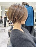 30代40代50代絶壁解消ひし形小顔前下がりショートボブ【NAYU】★
