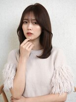 ガーデン ミサト 三郷中央(garden misato)&nbsp;ふんわり内巻きミディアム/艶髪ショコラブラウン/前髪あり