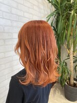 ビス ヘア アンド ビューティー 西新井店(Vis Hair＆Beauty) 大人気ハイトーンオレンジカラー！