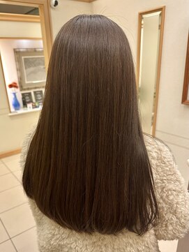 松本平太郎美容室 銀座本店 イノアカラー×ベージュベージュ/30代40代50代60代