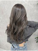 コントラスト極ハイライト☆グレーベージュ☆20代30代40代