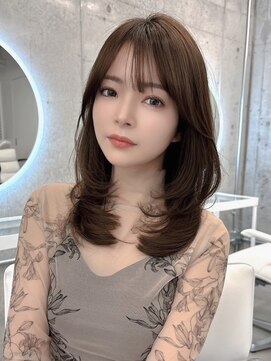 アイシー 表参道(ICY) ナチュラルレイヤーカット顔まわりカット/韓国ヘア