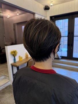 グッデイ ヘアー(GOOD DAY HAIR) 【GOOD  DAY  HAIR】ショート バレイヤージュ  ケアブリーチ