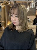 ミディアムレイヤー×オリーブハイライト