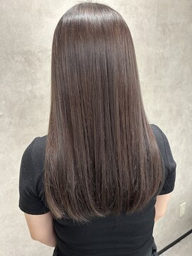 ルノン(LUNON) ホワイトグレージュミニウルフチェリーブラウンデジタルパーマ