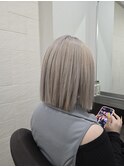 ダブルカラー/ホワイト/ボブ/千葉
