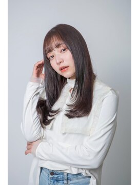 ルフュージュ バイ プロデュース 相模大野店(Refuge by Produce) レイヤーカット/ショコラブラウン/ストレートロング