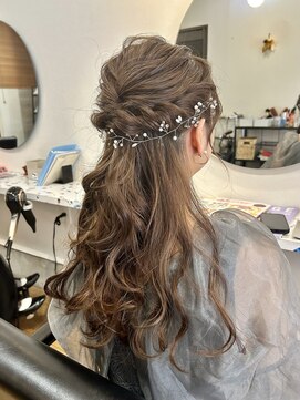 ラック 津田沼(LUCK) ハーフアップダブルカラーインナーカラーケアブリーチ