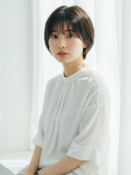 アビエブラン 若江岩田(abije blanc)の写真/ショート・ボブが上手なサロンならココ!目が大きく・5才若く見える「1番似合うショート・ボブ」つくります*