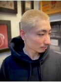 仙台 バーバー 金髪坊主