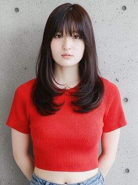 ニューヨークニューヨーク 垂水店(NYNY) 韓国風ｘシースルーバングｘエギョモリｘタンバルモリｘレイヤー