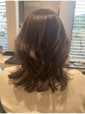 #コテ巻きパーマ #デジタルパーマ #ミディアムレイヤー