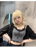 ハイトーン/ダブルカラー/大人ガーリー/ダークアッシュ/似合わせ