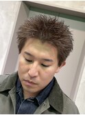 スパイキーショート アッシュブラウン