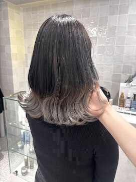 ローウェ 渋谷(Louwe) ホワイトシルバーグラデーション　【ayami】