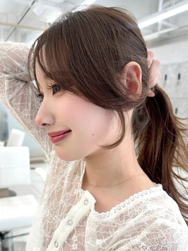 アッシュ 洋光台店(Ash) 顔周りレイヤーボブハッシュレイヤー結べるレイヤーカット