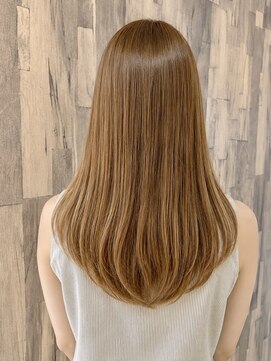 リゾートヘアー(Resort Hair) 艶ベージュストレートロング♪
