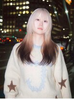 ユルク(JURK nagoya)&nbsp;栄/ハッシュカット/グレージュ/デザインカラー