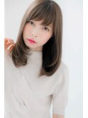 ＊LOREN＊大人も似合う艶アッシュブラウン♪大人小顔ストレート