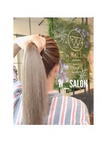 ダブル アンダーバー サロン(W_SALON) 【W_SALON 河原町】グレージュ/ホワイト/透明感