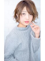 モリオ フロム ロンドン 鶴瀬店 【morio池袋】大人かわいい斜めバング小顔ショートボブ
