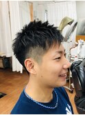 メンズツーブロショートヘアー