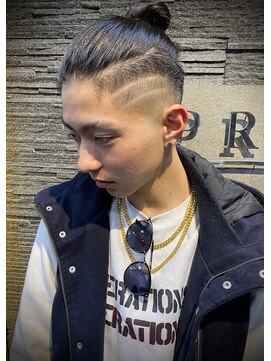 ヒロギンザ 銀座一丁目店(HIRO GINZA) スキンフェード×マンバンヘア