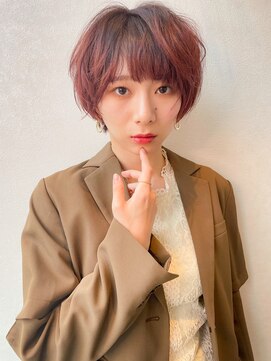 カヌレ 金沢文庫店 【金沢文庫】【韓国ヘア】ショートボブ/ペールピンク