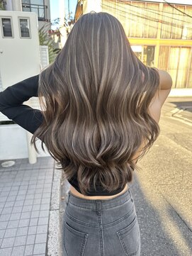 ヨロ 小岩(YOLO) ハイライトカラーミルクティーベージュケアブリーチダブルカラー