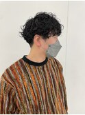 メンズマッシュ×スパイラルパーマ