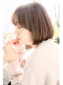 20代30代40代大人可愛い/アッシュオリーブベージュ/縮毛矯正